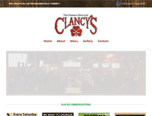 Tablet Screenshot of clancysbar.ca